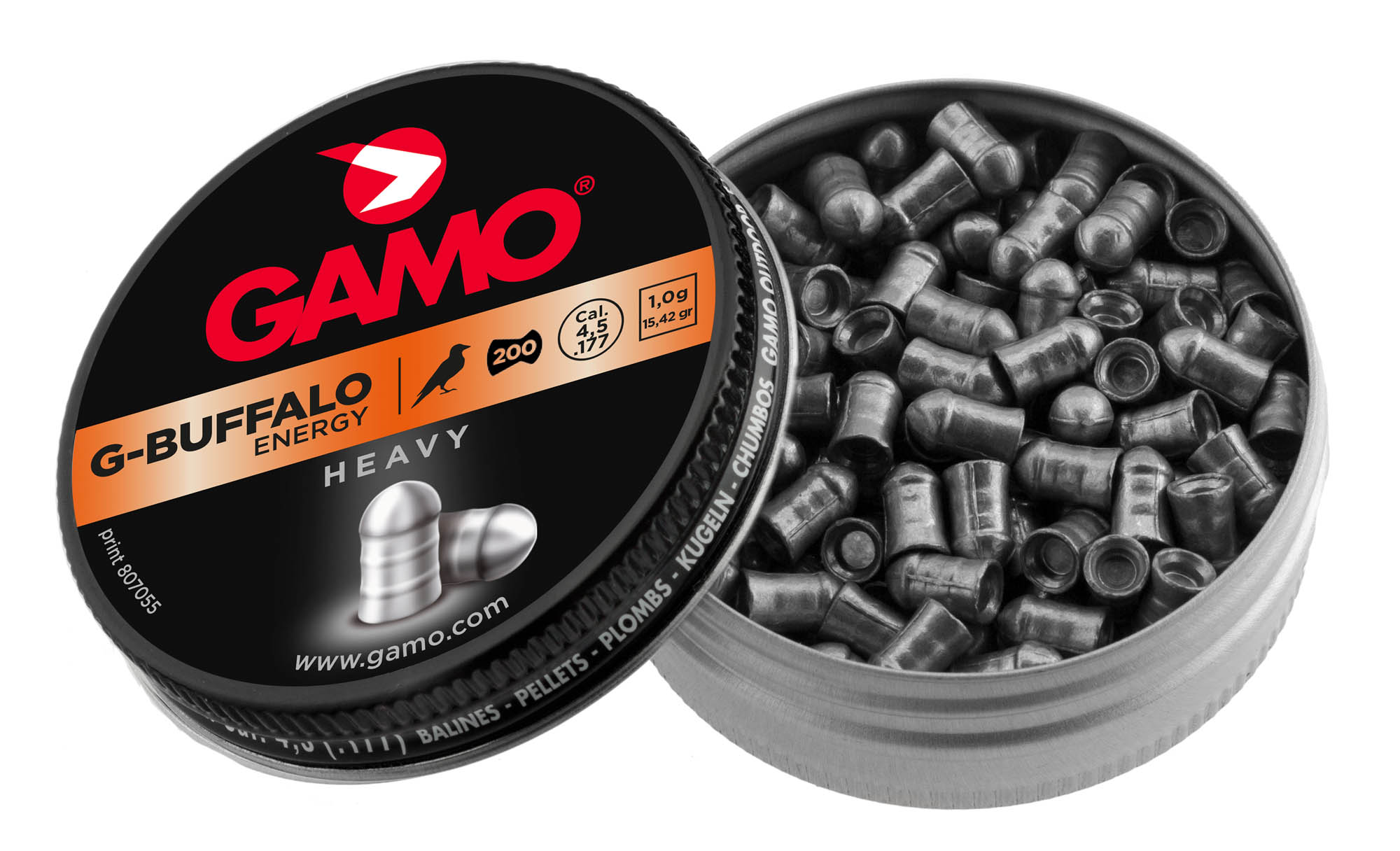 GAMO 2 BOITES Plombs G-BUFFALO ENERGY Lourds 4,5 mm 